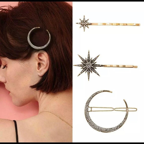 2 X $30FOR MOON LOVER SET OF 3 MOON STAR SNOWFLAKE - Picture 4 of 8